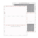 8 1/2″ x 11″ Pressure Seal Security Check Form with Black Void, Z Fold