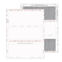 8 1/2″ x 11″ Pressure Seal Security Check Form with Black Void, Z Fold