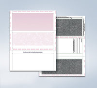 8 1/2″ x 11″ Pressure Seal Security Check Form with Maroon Void, Z Fold