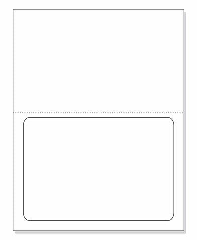 Integrated Label, 1 Label, 7-1/2" x 5-1/8", Centered On The Bottom