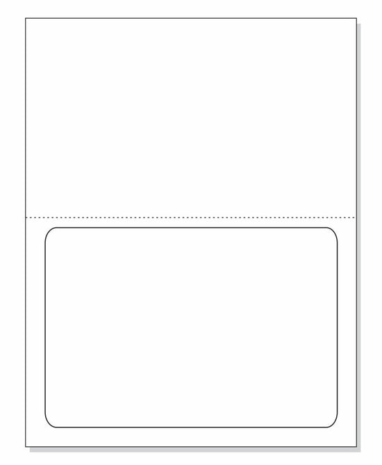 Integrated Label, 1 Label, 7-1/2" x 5-1/8", Centered On The Bottom