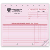 Credit Memo, 8 1/2 X 7"