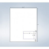 Integrated Label, 1 Label, 4-1/2" x 2-1/2", On The Bottom Right