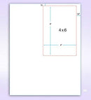 Integrated Label, 1 Label, 4" x 6", On The Top Right