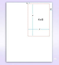 Integrated Label, 1 Label, 4" x 6", On The Top Right