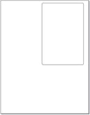 Integrated Label, 1 Label, 4" x 6", On The Top Right