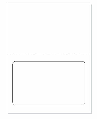 Integrated Label, 1 Label, 7-1/2" x 5-1/8", Centered On The Bottom