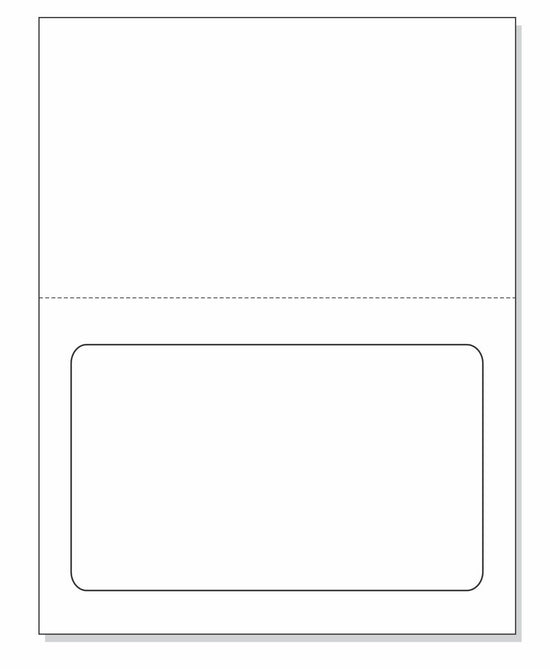 Integrated Label, 1 Label, 7-1/2" x 5-1/8", Centered On The Bottom