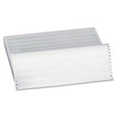 14-7/8 x 11" Continuous Paper  15# 1 Part, 1/2" Blue Bar, No Side Perfs