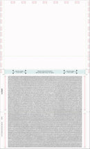 8 1/2″ x 14″ Pressure Seal Security, Uneven C fold with return Envelope with Blue Tint