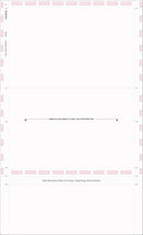 8 1/2″ x 14″ Pressure Seal Security Check Form  with Black Void, Uneven Z Fold