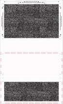 8 1/2″ x 14″ Pressure Seal Security Check Form  with Black Void, Uneven Z Fold