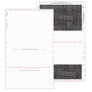 8 1/2″ x 14″ Pressure Seal Security Check Form  with Black Void, Uneven Z Fold