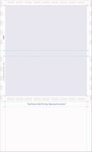 8 1/2″ x 14″ Pressure Seal Security Check Form  with Blue Void, Z Fold
