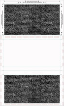 8 1/2″ x 14″ Pressure Seal Security Check Form  with Blue Void, Z Fold