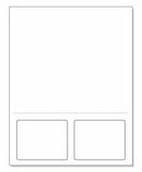 Integrated Label, 2 Labels, 3-1/2" x 2-3/4", Centered On The Bottom