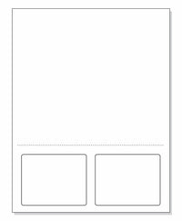 Integrated Label, 2 Labels, 3-1/2" x 2-3/4", Centered On The Bottom