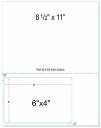 Integrated Label, 2 Labels, 6" x 4", On The Bottom Left