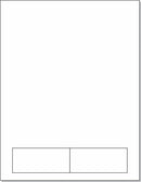 Integrated Label, 2 Labels, 3-1/2" x 2", Centered On The Bottom