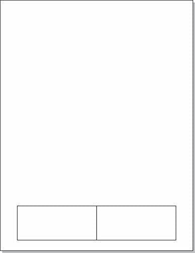 Integrated Label, 2 Labels, 3-1/2" x 2", Centered On The Bottom