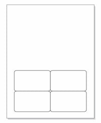Integrated Label, 2 Labels, 3-1/2" x 2", Centered On The Bottom.