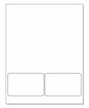 Integrated Label, 2 Labels, 4" x 2-1/2", Centered On The Bottom