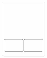 Integrated Label, 2 Labels, 4" x 2-1/2", Centered On The Bottom