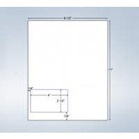 Integrated Label, 1 Label, 4" x 2-1/2", On The Bottom Left