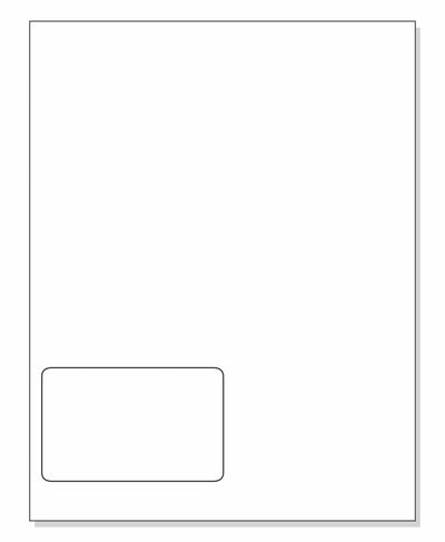 Integrated Label, 1 Label, 4" x 2-1/2", On The Bottom Left