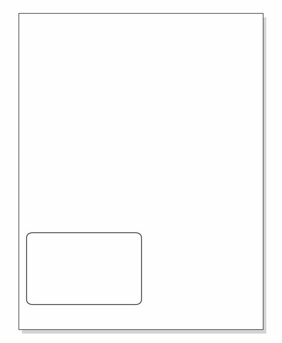 Integrated Label, 1 Label, 4" x 2-1/2", On The Bottom Left