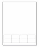 Integrated Label, 8 Labels, 2" x 1", Centered On The Bottom
