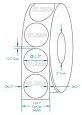 1.5" Round Translucent Wafer Seals, for Small Boxes & Envelopes