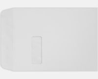 9 x 12 Open End White Imprint Window Envelopes
