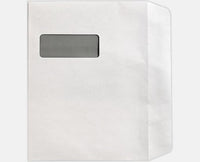9 x 12  Booklet  White Imprint, Window Envelopes
