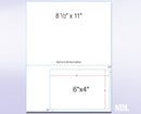 Integrated Label, 1 Label, 6" x 4", On The Bottom Right