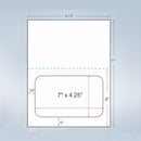 Integrated Label, 1 Label, 7" x 4.25", Centered On The Bottom
