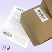 Integrated Label, 2 Labels, 3-1/2" x 1-1/2", Centered On The Bottom