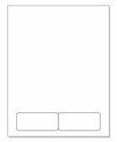 Integrated Label, 2 Labels, 3-1/2" x 1-1/2", Centered On The Bottom
