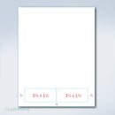 Integrated Label Form 2 Labels 3.5 x 1.5