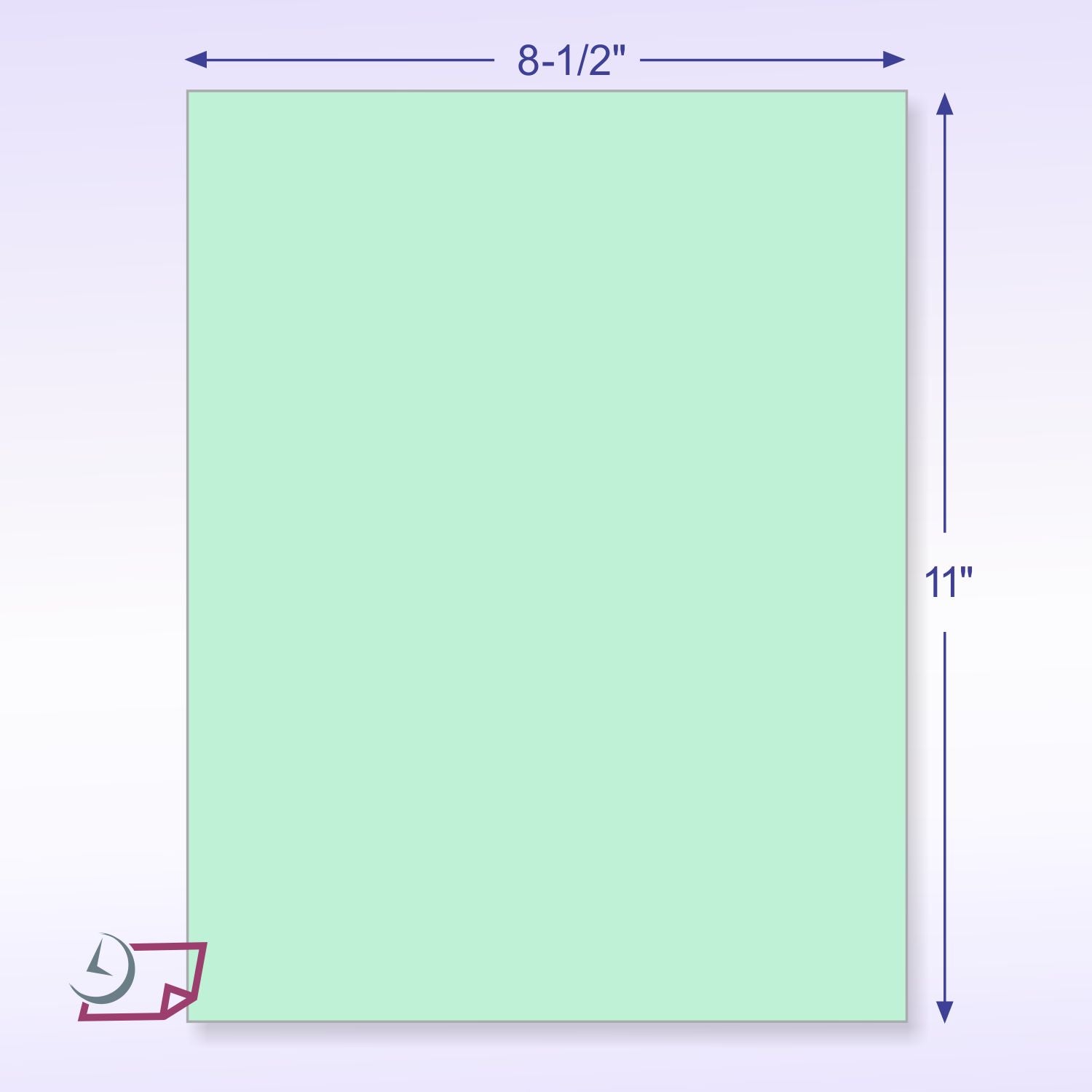 Letter Size Carbon Copy Paper CFB Green
