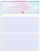 Blank Hologram Premium Laser Computer Checks, Three Colors - High-Security. Check on top.