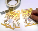 1" x 1" Silver Square Scratch Off  Label Stickers