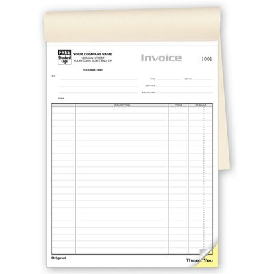 Classic Job Invoice - Large Booked