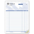 Job Invoice Form - Large,  8 1/2 X 11"