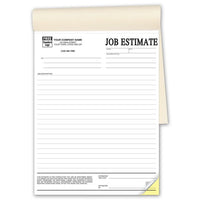 Job Estimates - Booked, 8-1/2 x 11"