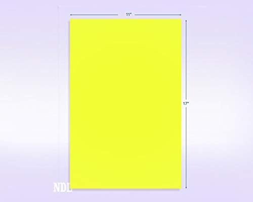 11 x 17" Ledger Size, Lemon Cover Card Stock