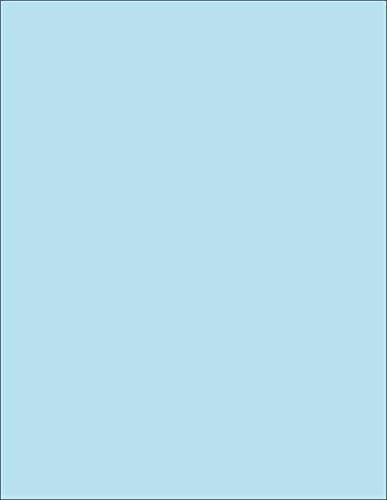 8-1/2 x 11" Letter Size, Pastel Blue Cover Card Stock