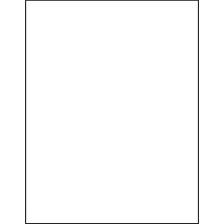 8-1/2" x 11", 1 Label, per Sheet, 8.5" x 11"