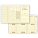 Pocket Size Weekly Time Cards, 8 x 5", Manila