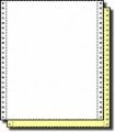 9-1/2 x 11" Continuous Paper, 15# 2 Part White & Canary with Side Perfs
